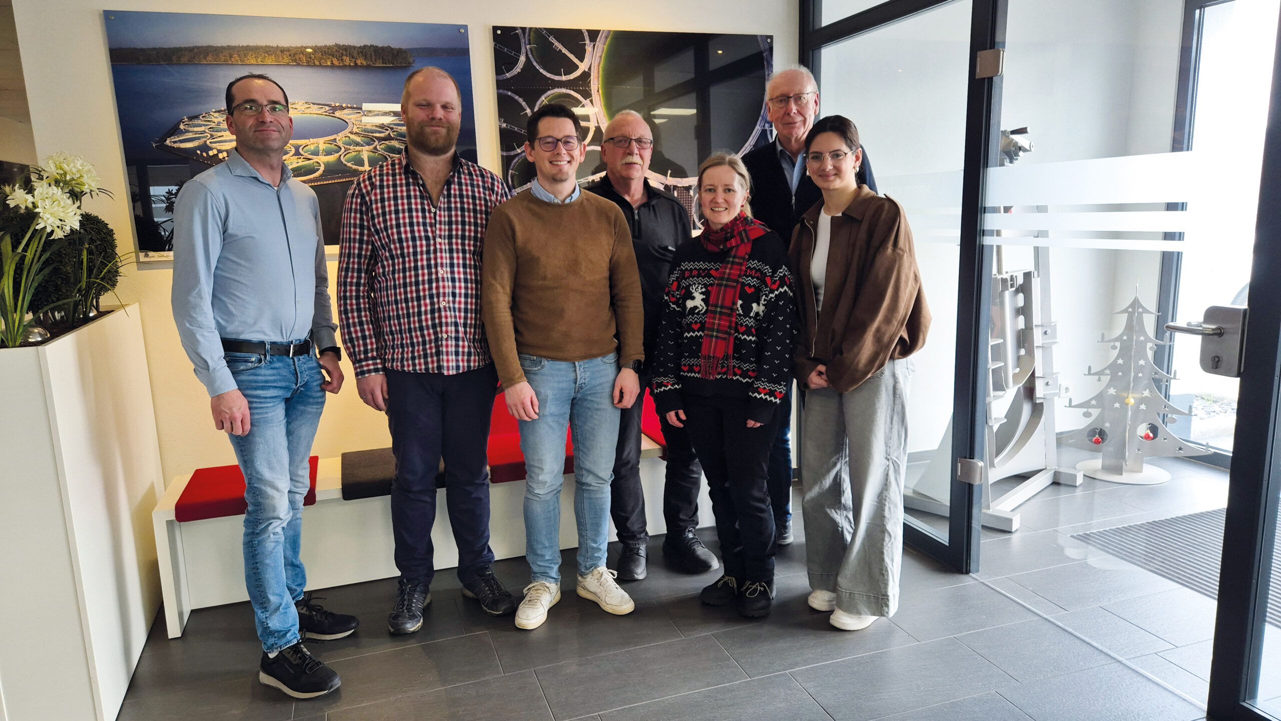 Ehrung für langjährige Mitarbeit, Gruppenfoto