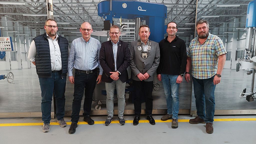 Lehrlingswart Simon Welkener und weitere Vorstand der Innung der Metallhandwerke Melle