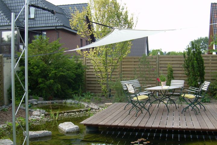 Teichanlage Edelstahl