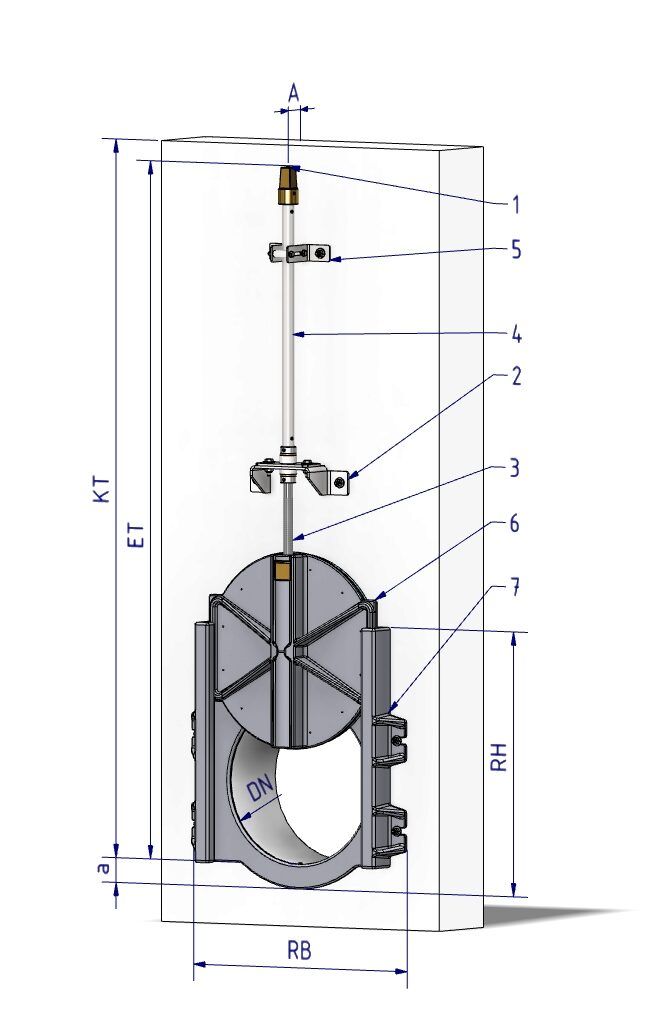GLA-WEL | Guss-Gewindeschieber GDN
