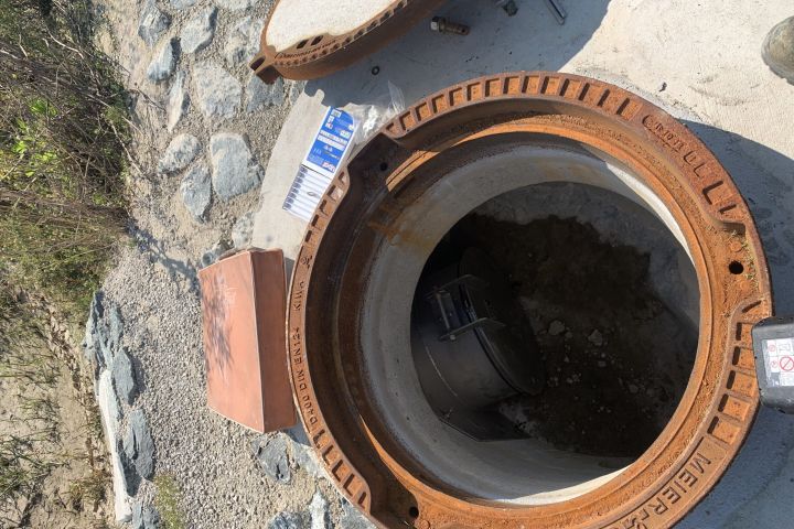 Rückstauklappe Einbausituation