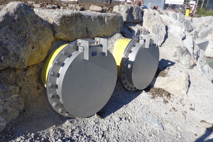 Rückstauklappe Einbausituation