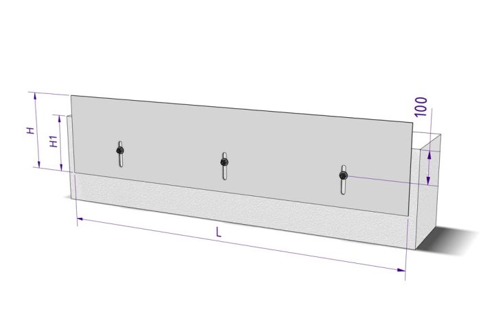 GLA-WEL | Beckenausrüstungen Überfallschwelle GW-ÜS Glatt 