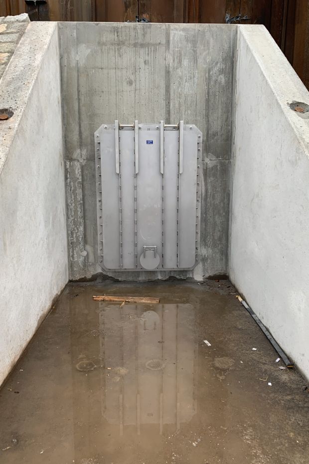 GLA-WEL Rückstauklappe im Kanal