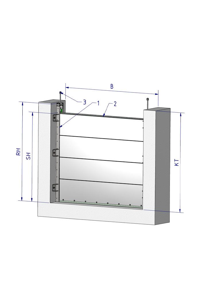 GLA-WEL | Mobiles Hochwasserschutz-Element Typ GW-GS Variante VDW