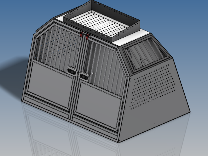 Konstruktion setzt Parametrisierung von Hundetransportboxen um