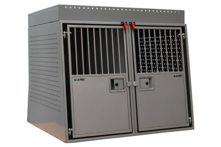 Doppelhundebox Ablagerahmen oben