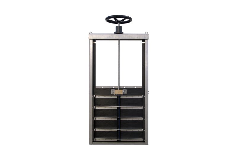 HDPE-Armaturen Rinnenschieber, Typ-GW-4R-PE, 4-seitig dichtend