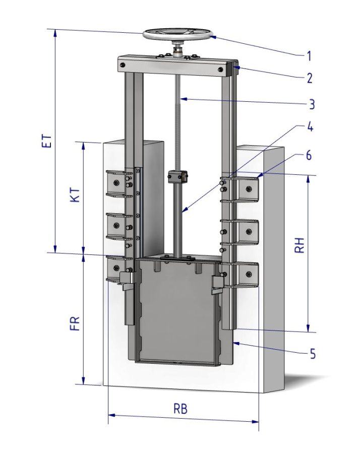 GLA-WEL | Absenkrinnenschütz AR