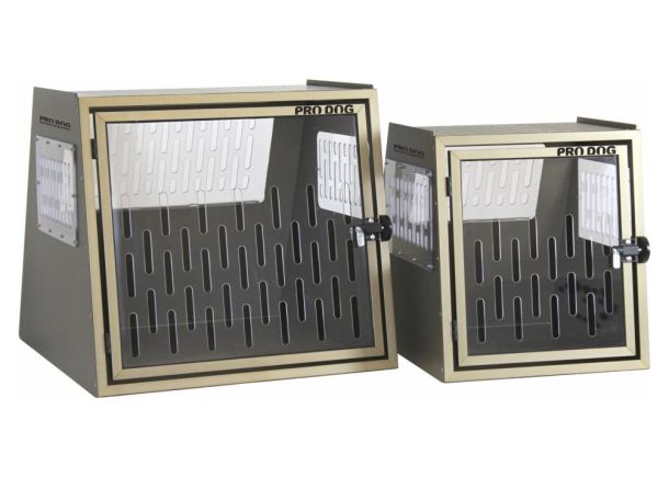 PRO-DOG S & M | Hundetransportboxen Kunststofftür