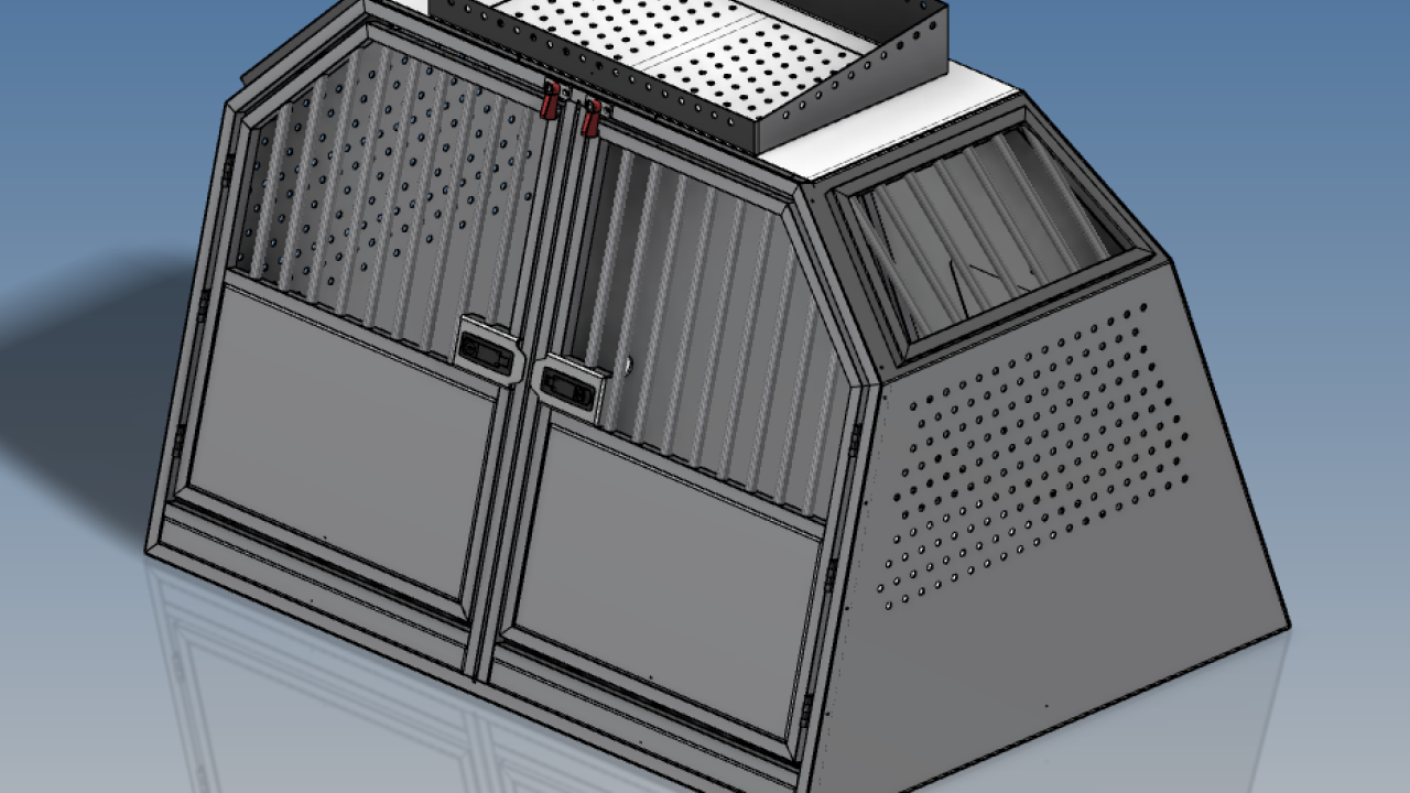 Parametrisierung von Hundeboxen, 3-D Ansicht