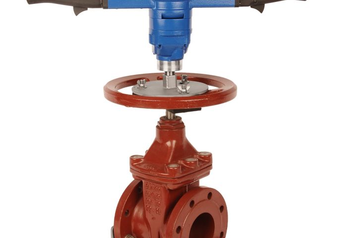 GW-KF 4A Nennweite 100 Keilflachschieber mit Motorschieberschlüssel (MSS) 